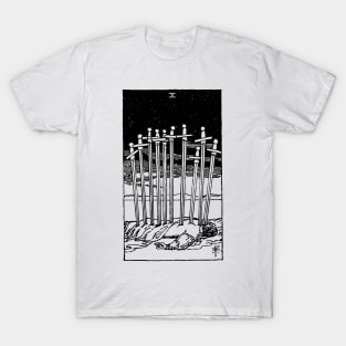 Tarot Cards 10 of Swords Ten of Swords T-Shirt